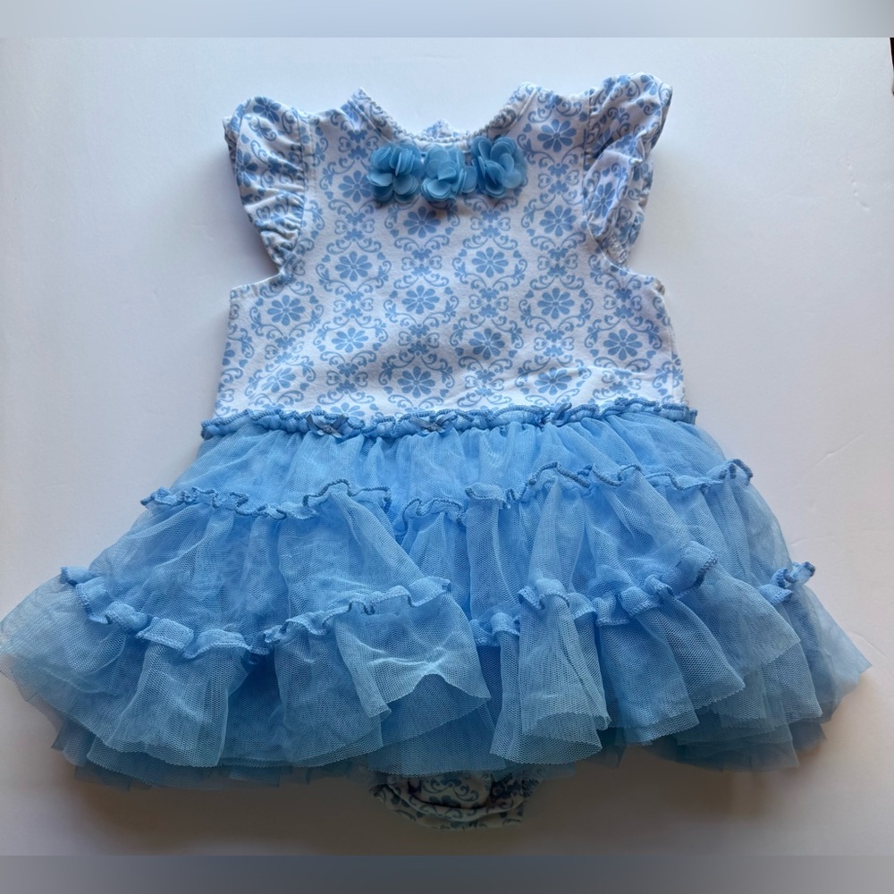 Little Me Infant Girl 9M One Piece Outfit With Attached Tutu